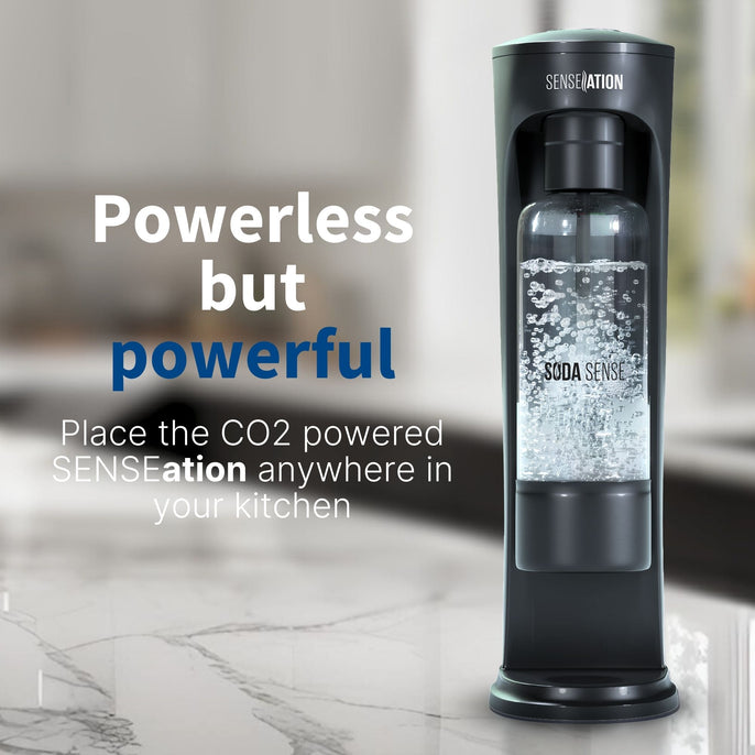 Ditch the bottles and cans with the SENSEation Sparkling Water Maker